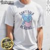 Good Can't Talk Reading t shirt in black, short-sleeve cotton tee with bold white text design