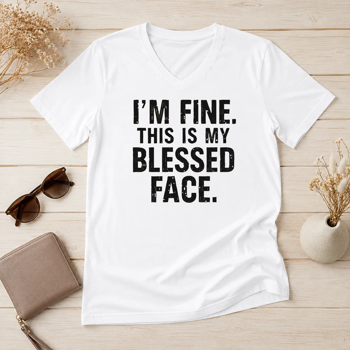 Good I'M Fine This Is My V-Neck Shirt Good I'M Fine This Is My V-Neck Shirt