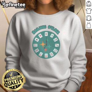 Good Mahjong O'Clock sweatshirt featuring a playful graphic design for game lovers