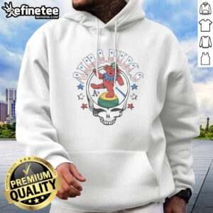 Good MLB X Grateful Dead X Athletics Americana Hoodie