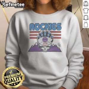Good MLB X Grateful Dead X Rockies Americana Sweatshirt
