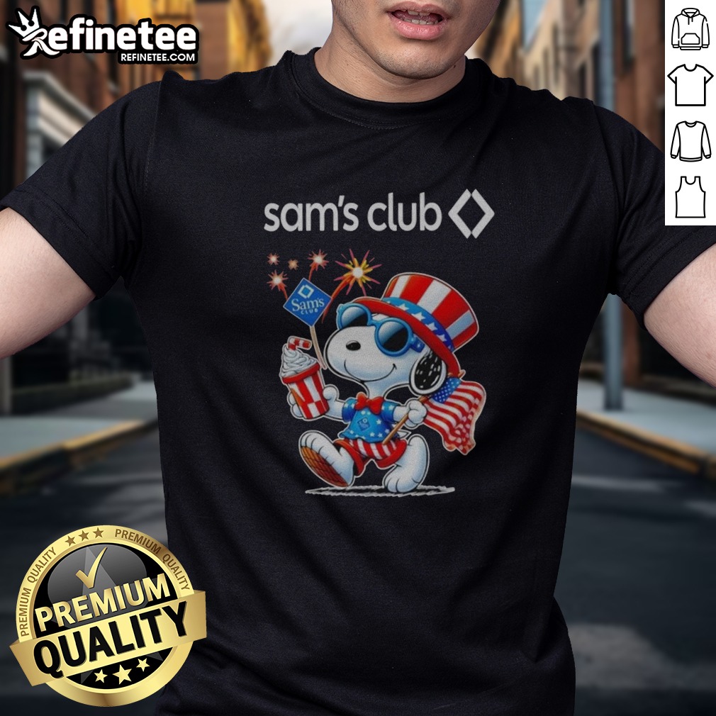 Good Snoopy X Sam'S Club Fourth Of July American 250 Years 1776 2026 Fireworks T Shirt on Classic Shirt Good Snoopy X Sam'S Club Fourth Of July American 250 Years 1776 2026 Fireworks T Shirt shown as a classic shirt preview