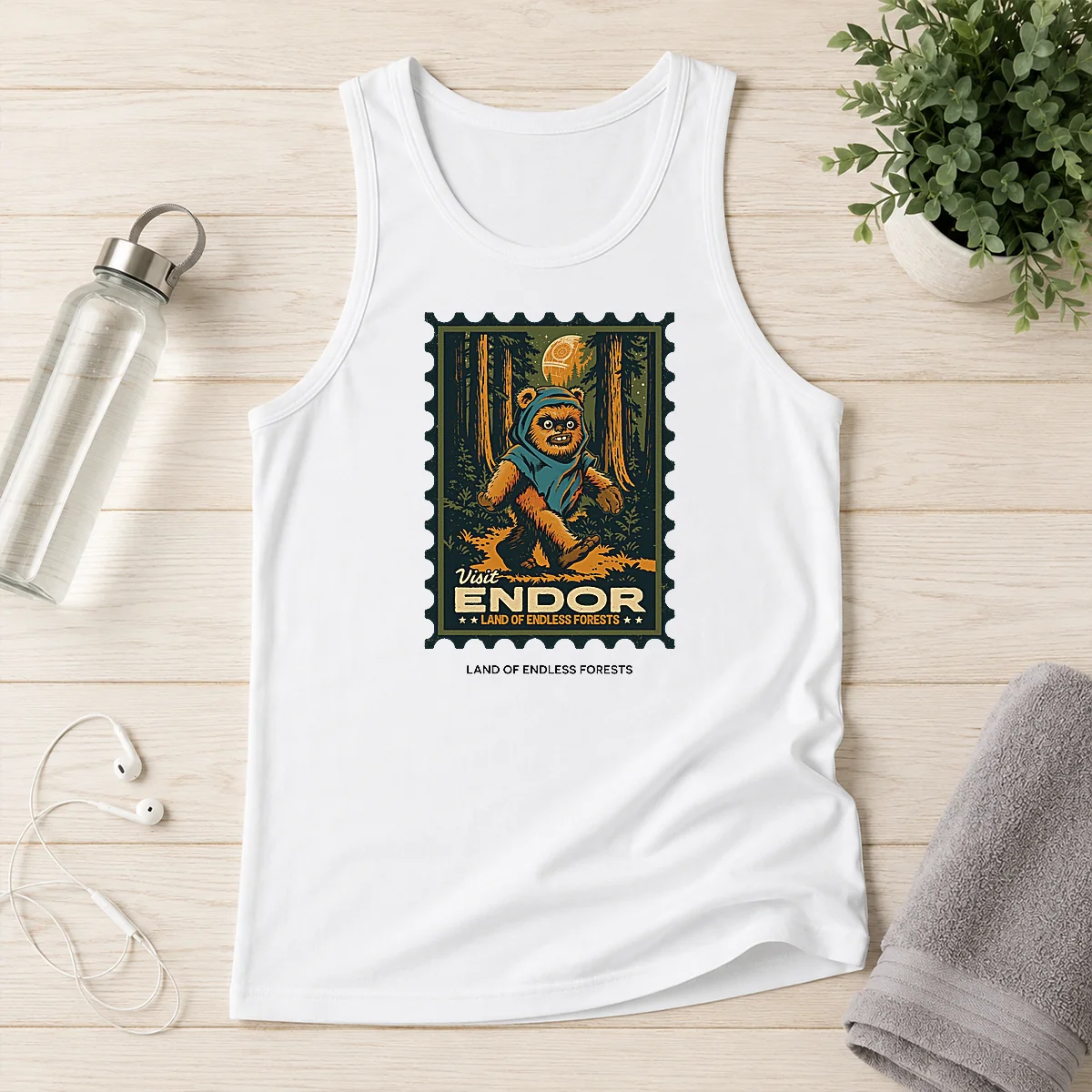 Good Star Wars Ewok Visit Endor Land Of Endless Forests Tank Top
