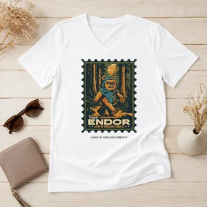 Good Star Wars Ewok Visit Endor Land Of Endless Forests V-Neck Shirt