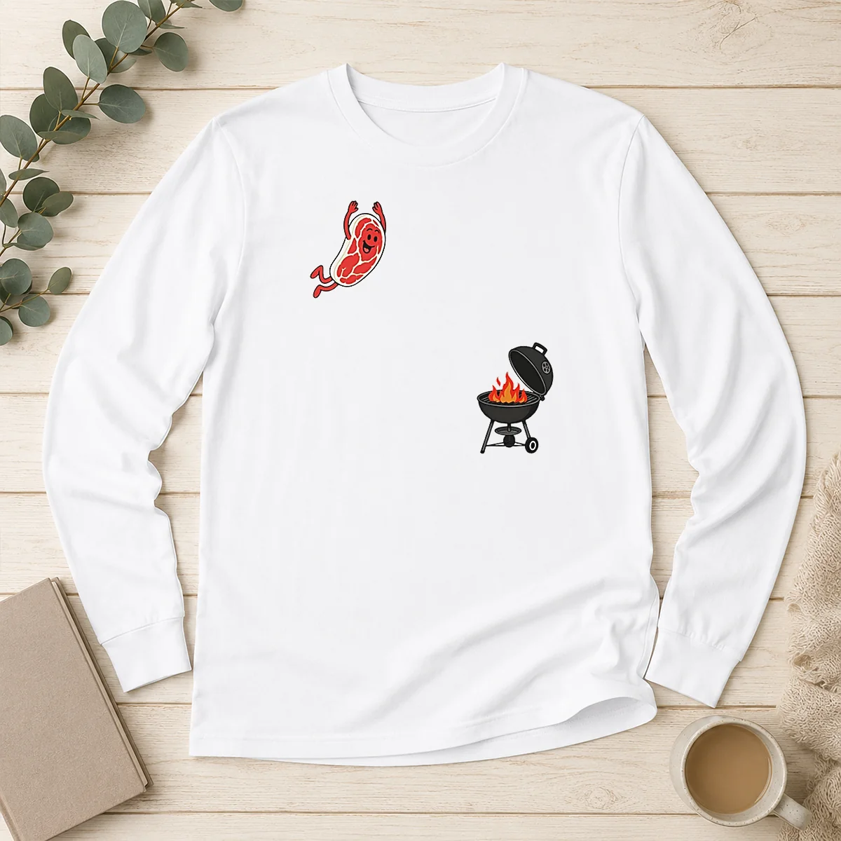 Good Steak Fly BBQ Freedom American 4th Of July 2026 Long Sleeve Shirt