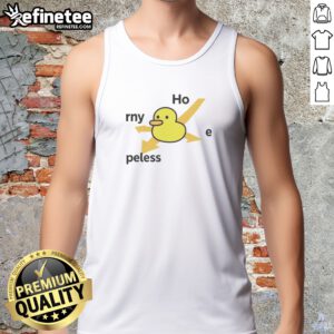 Hot Ho Rny Peless Duck tank top featuring a bold graphic on a comfortable sleeveless cotton fabric
