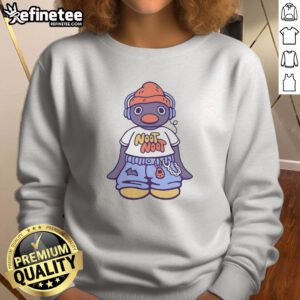 Hot Pingu Noot Noot sweatshirt featuring a playful penguin design in vibrant colors.