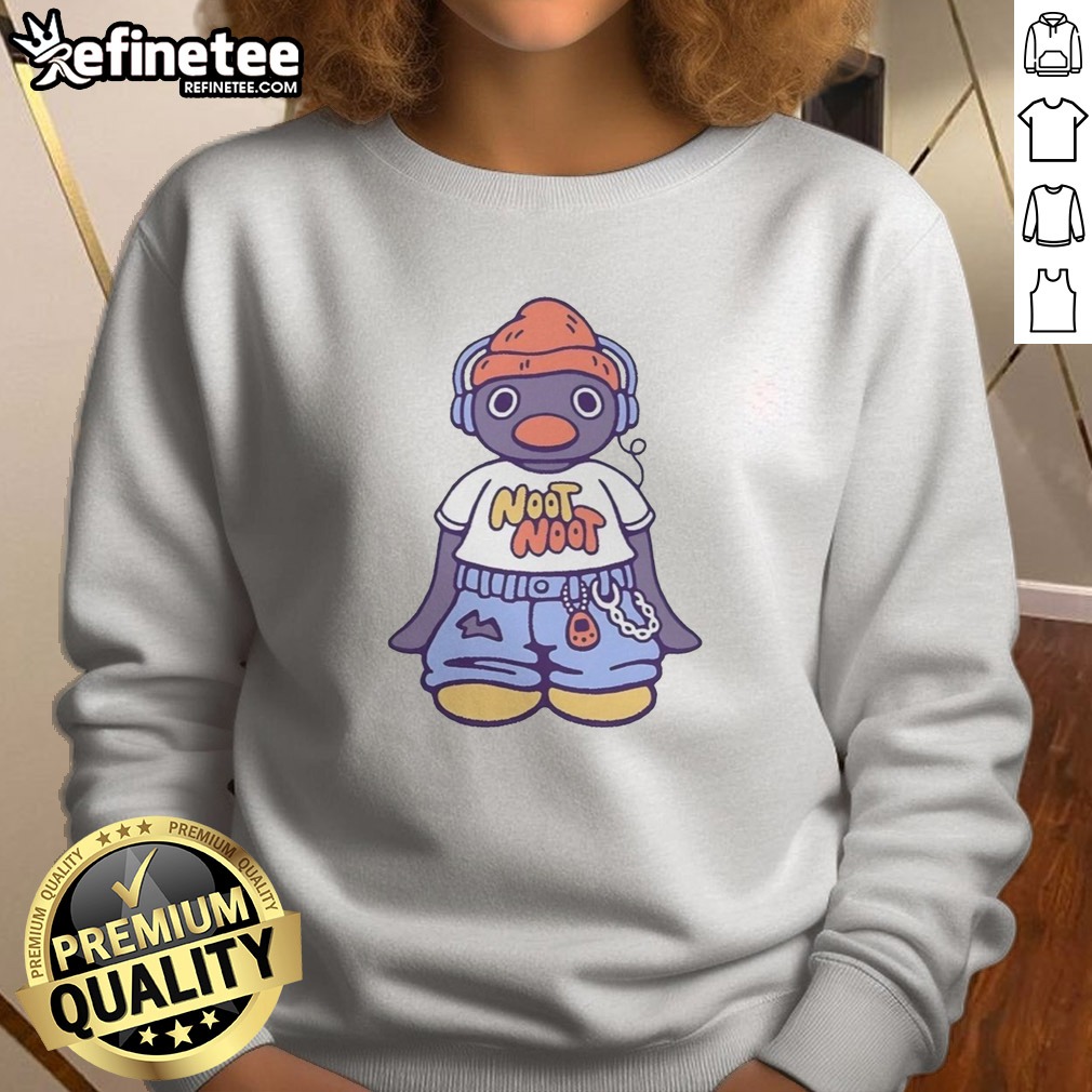 Hot Pingu Noot Noot T Shirt on Sweatshirt Hot Pingu Noot Noot T Shirt shown as a sweatshirt preview