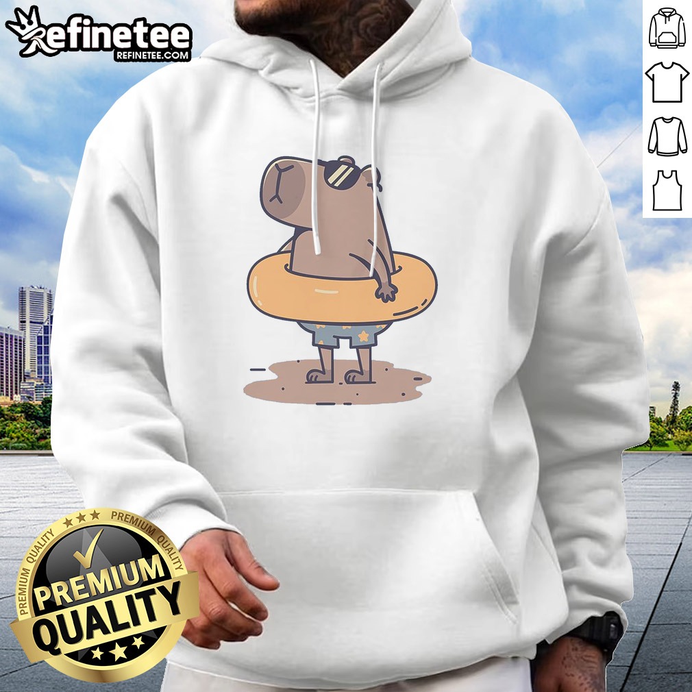 Hot Summer Capy t shirt on Hoodie Hot Summer Capy t shirt shown as a hoodie preview