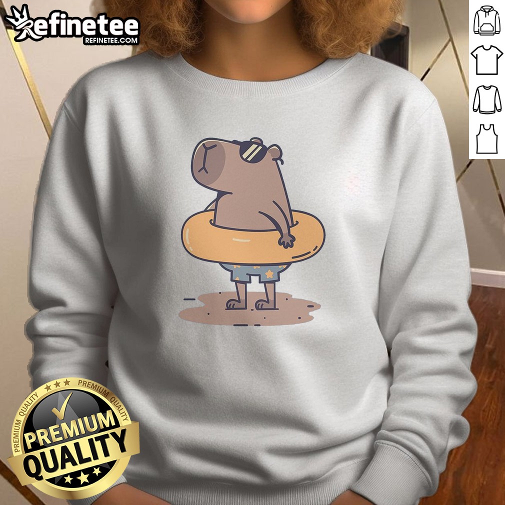 Hot Summer Capy t shirt on Sweatshirt Hot Summer Capy t shirt shown as a sweatshirt preview