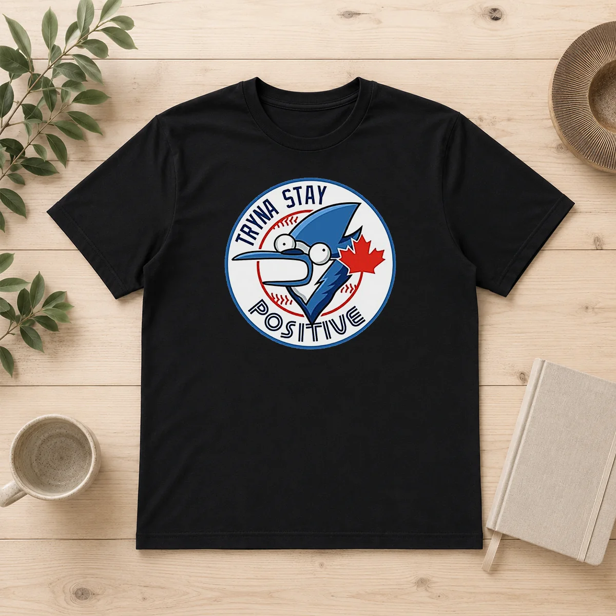 Hot Tryna Stay Positive Mordecai Regular Shirt Hot Tryna Stay Positive Mordecai Regular Shirt