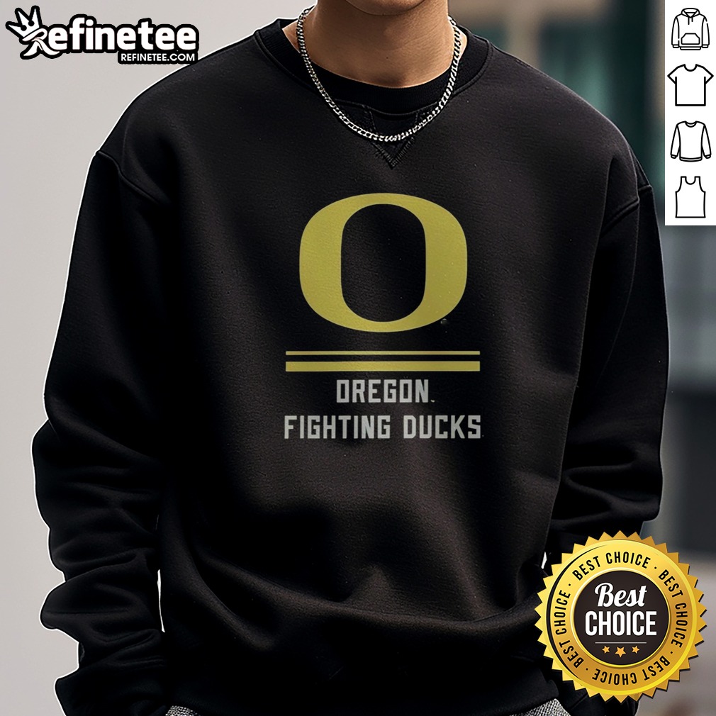 Nice Oregon Ducks Fighting Ducks t shirt on Sweatshirt Nice Oregon Ducks Fighting Ducks t shirt shown as a sweatshirt preview