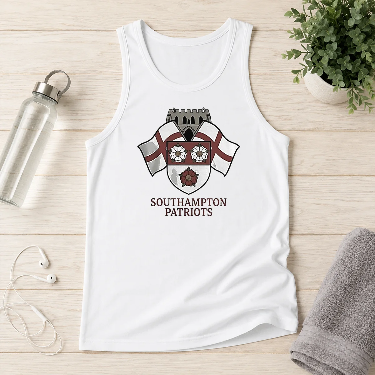 Nice Southampton Patriots Keeping The Memory Of Henry Nowak tank top in white, sleeveless casual wear