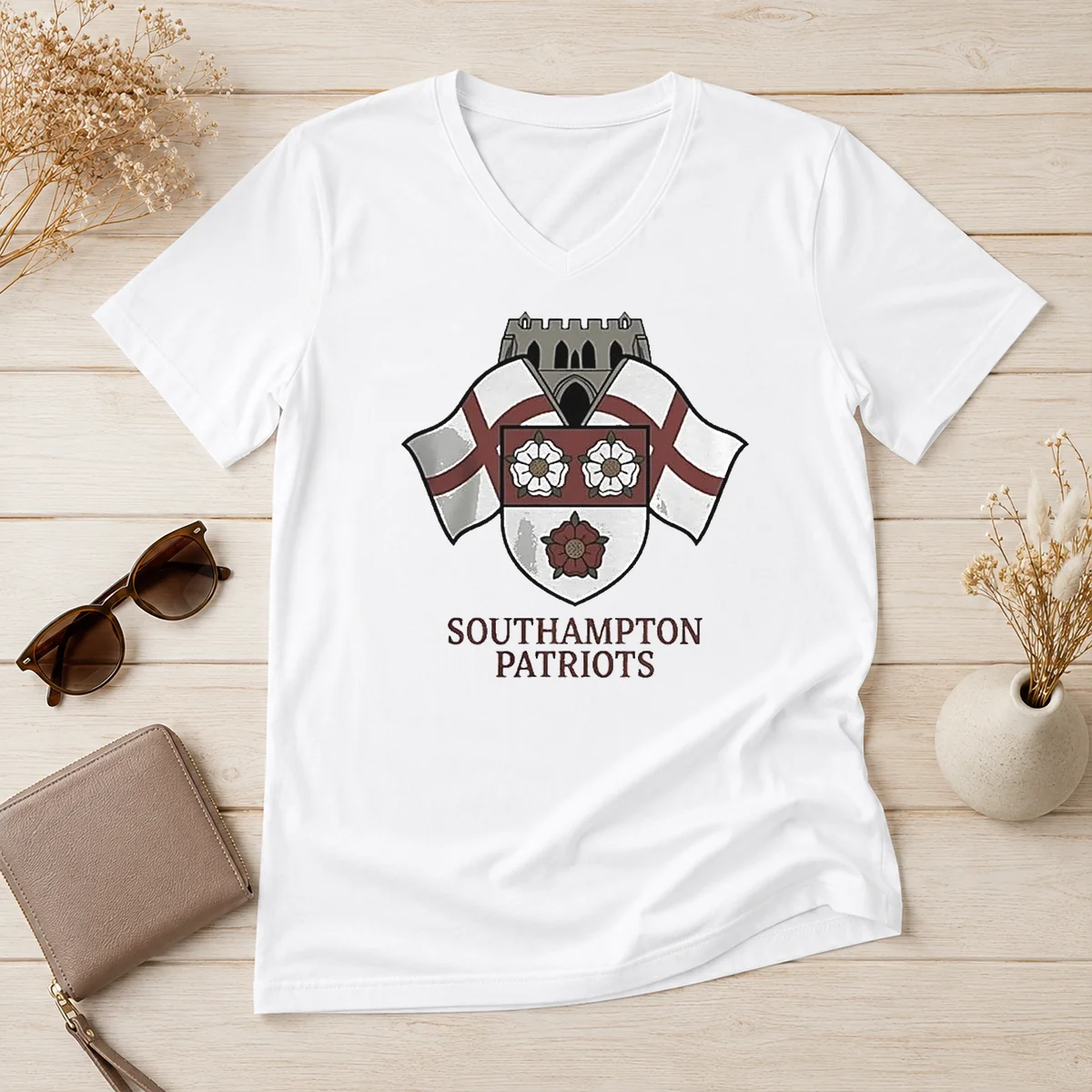 Nice Southampton Patriots Keeping The Memory V-Neck Shirt Nice Southampton Patriots Keeping The Memory V-Neck Shirt