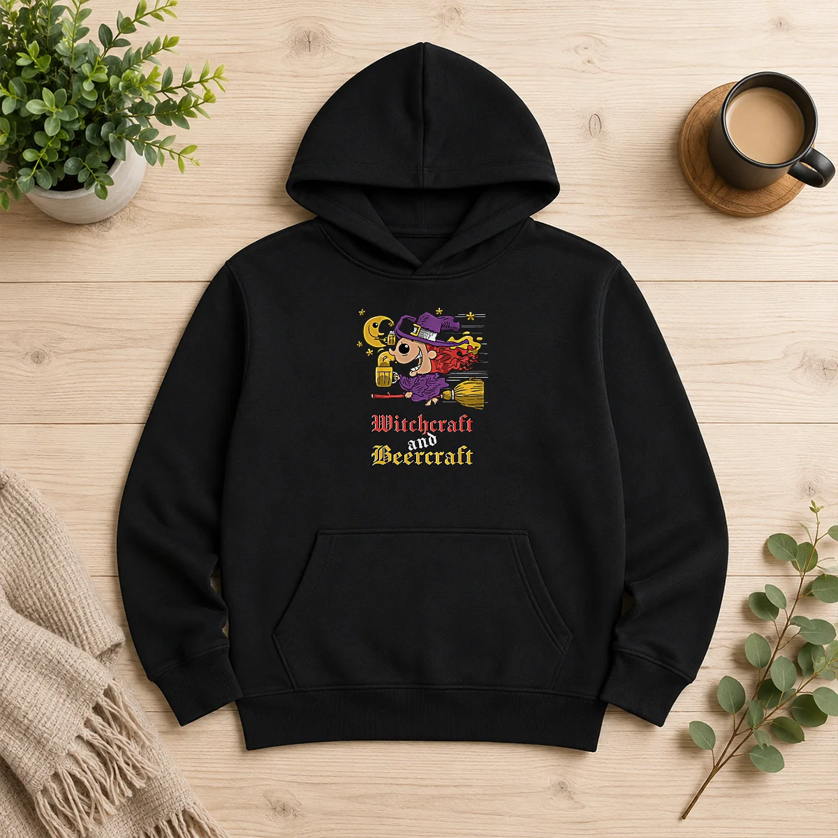 Nice Witchcraft And Beercraft Hoodie