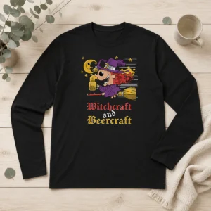 Nice Witchcraft And Beercraft Long Sleeve Shirt