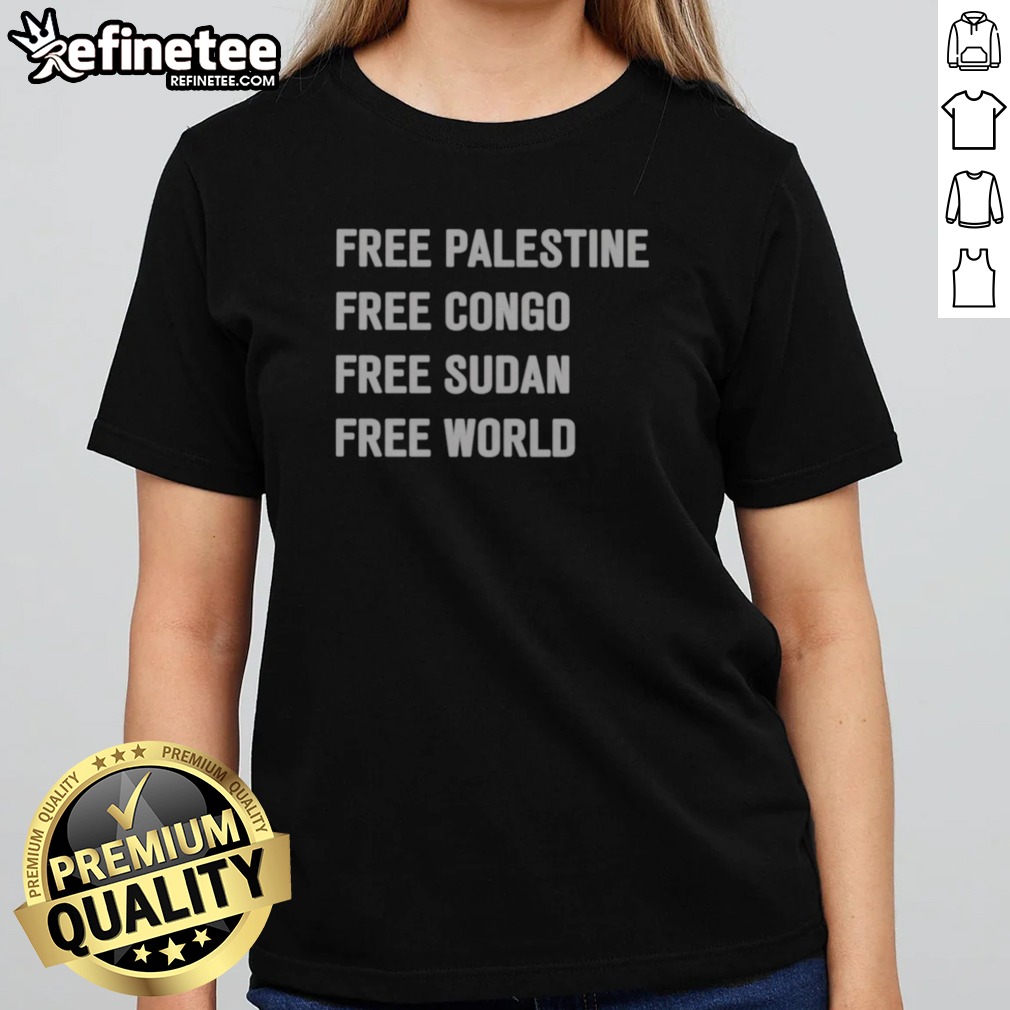 Official Marc Cucurella Free Palestine Free Congo Free Sudan Free World T Shirt on Classic Shirt Official Marc Cucurella Free Palestine Free Congo Free Sudan Free World T Shirt shown as a classic shirt preview