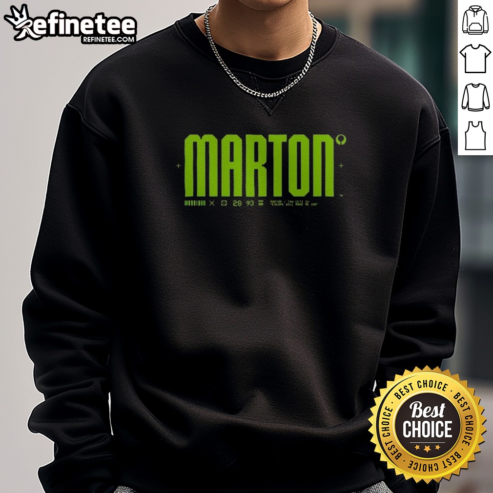 Official Marton Starfield Marton Tau Ceti Iv Escape Will Make Me God T Shirt on Sweatshirt Official Marton Starfield Marton Tau Ceti Iv Escape Will Make Me God T Shirt shown as a sweatshirt preview