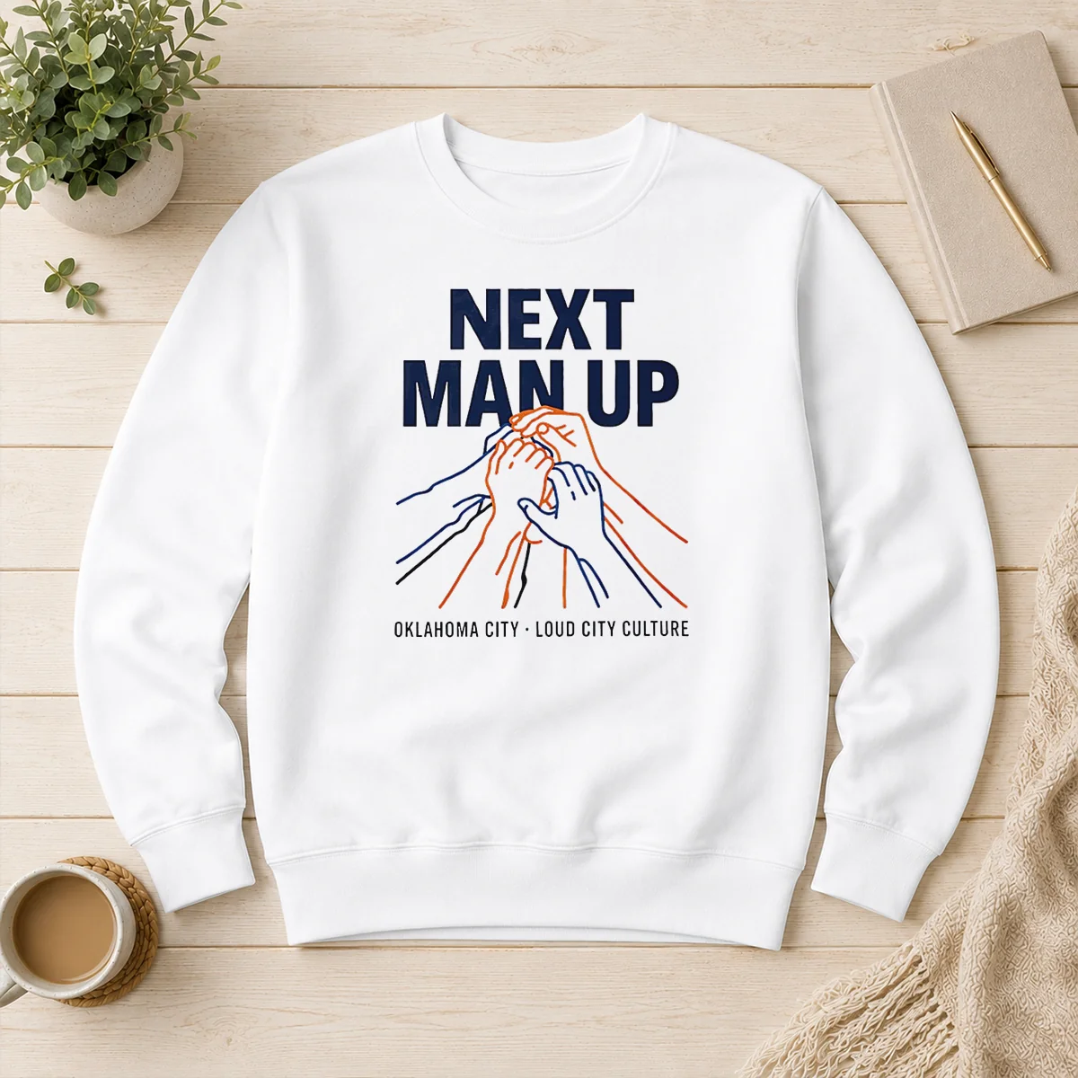 Official Next Man Up Oklahoma City Loud City Culture Basketball Sweater