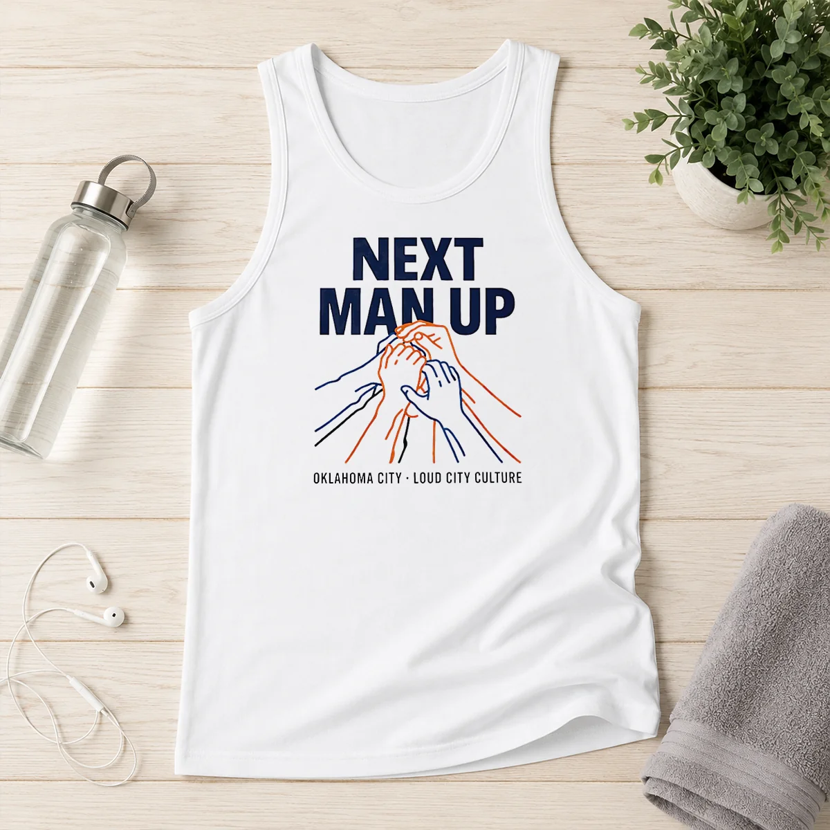 Official Next Man Up Oklahoma City Loud City Culture Basketball Tank Top