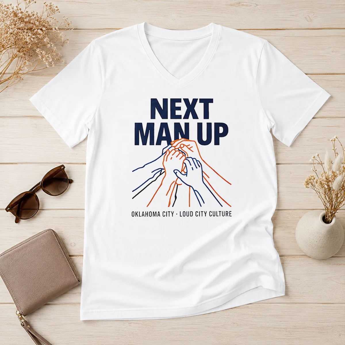 Official Next Man Up Oklahoma City V-Neck Shirt Official Next Man Up Oklahoma City V-Neck Shirt