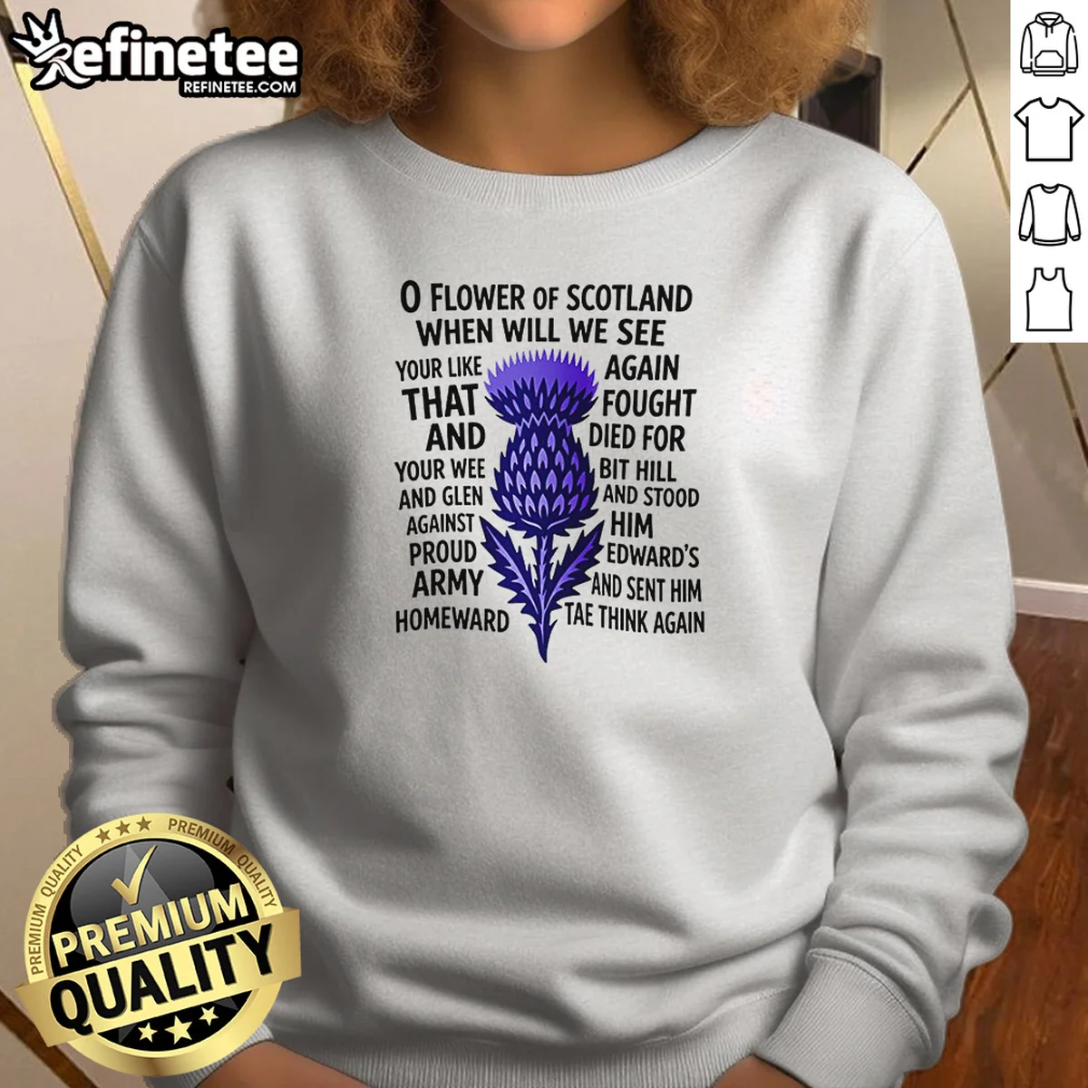 Official O Flower Of Scotland When Sweatshirt Official O Flower Of Scotland When Sweatshirt