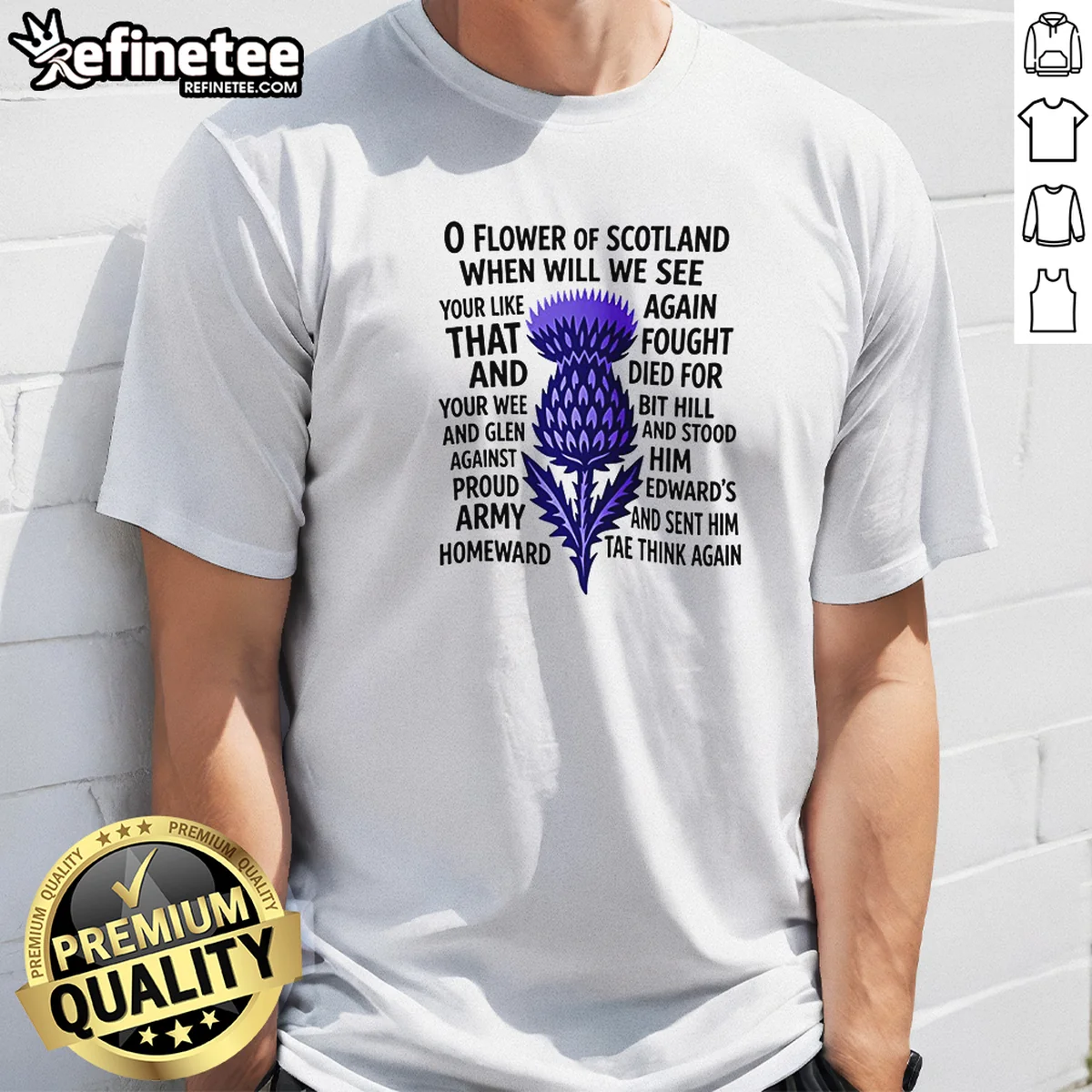 Official O Flower Of Scotland When Shirt Official O Flower Of Scotland When Shirt