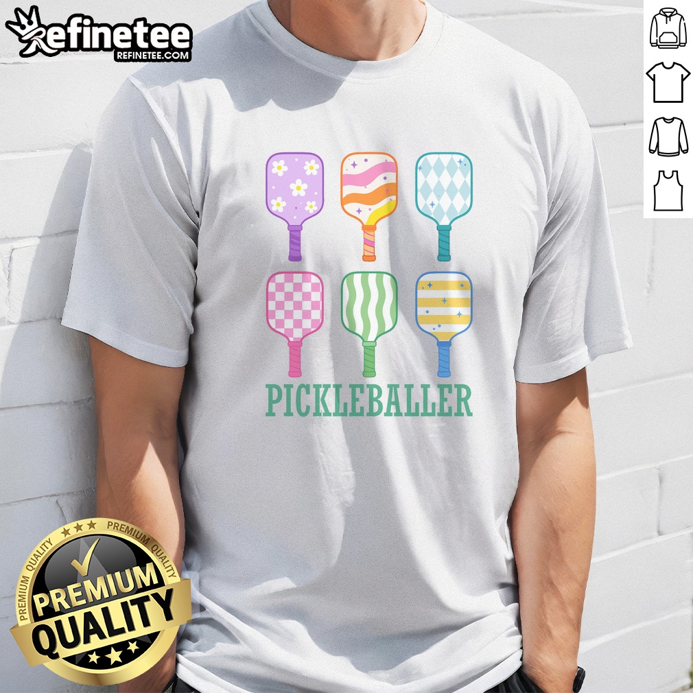 Official Pickleballer Pickle Baller Funny Cute Pickleball T Shirt on Classic Shirt Official Pickleballer Pickle Baller Funny Cute Pickleball T Shirt shown as a classic shirt preview