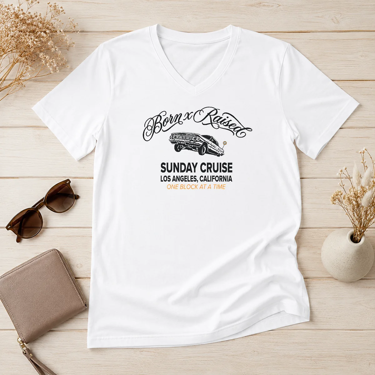 Official Sunday Cruise Los Angeles California V-Neck Shirt Official Sunday Cruise Los Angeles California V-Neck Shirt