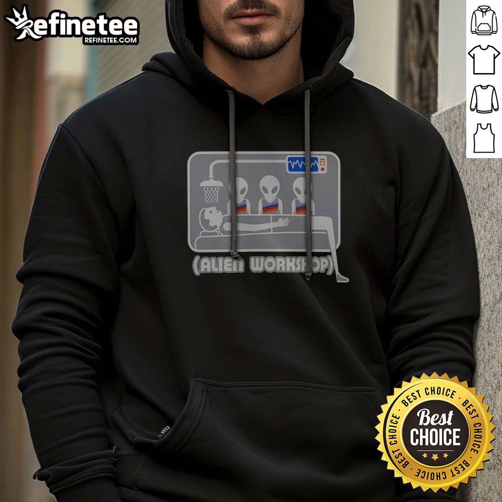Official Victor Wembanyama Alien Workshop T Shirt on Hoodie Official Victor Wembanyama Alien Workshop T Shirt shown as a hoodie preview