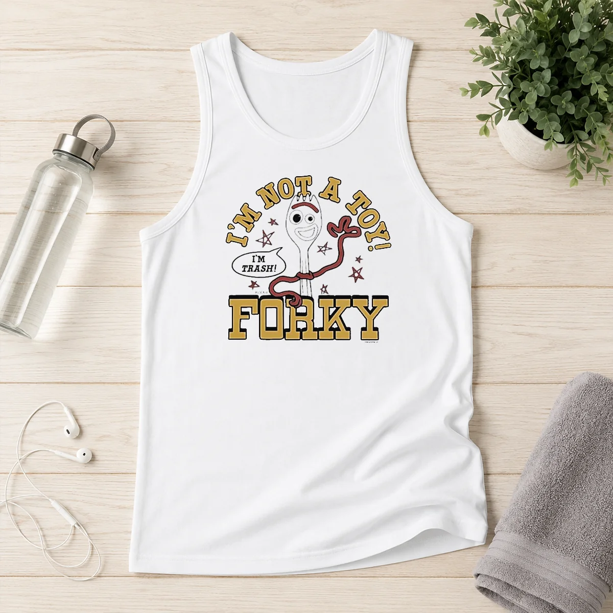 Original Im Not A Toy Story Forky Im Trash Tank Top