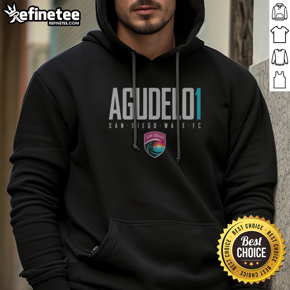 Original San Diego Wave FC Agudelo 1 Soccer Team Sports Apparel NWSL t shirt on Hoodie Original San Diego Wave FC Agudelo 1 Soccer Team Sports Apparel NWSL t shirt shown as a hoodie preview