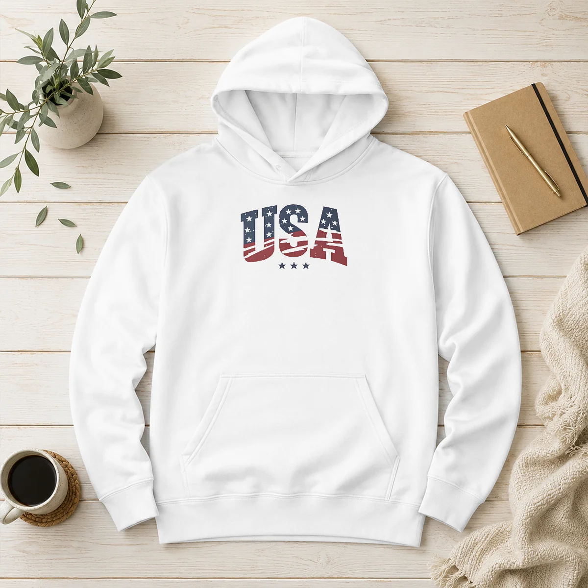 Original USA Patriotic Stars Hoodie