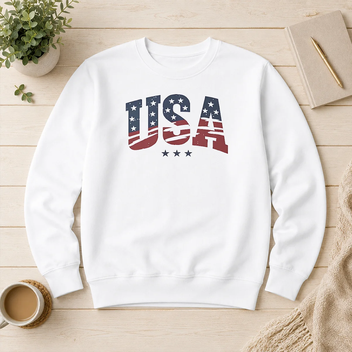 Original USA Patriotic Stars Sweater