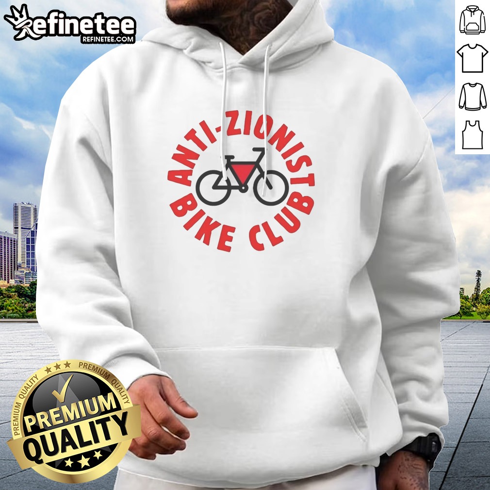 Premium Anti Zionist Bike Club T Shirt on Hoodie Premium Anti Zionist Bike Club T Shirt shown as a hoodie preview