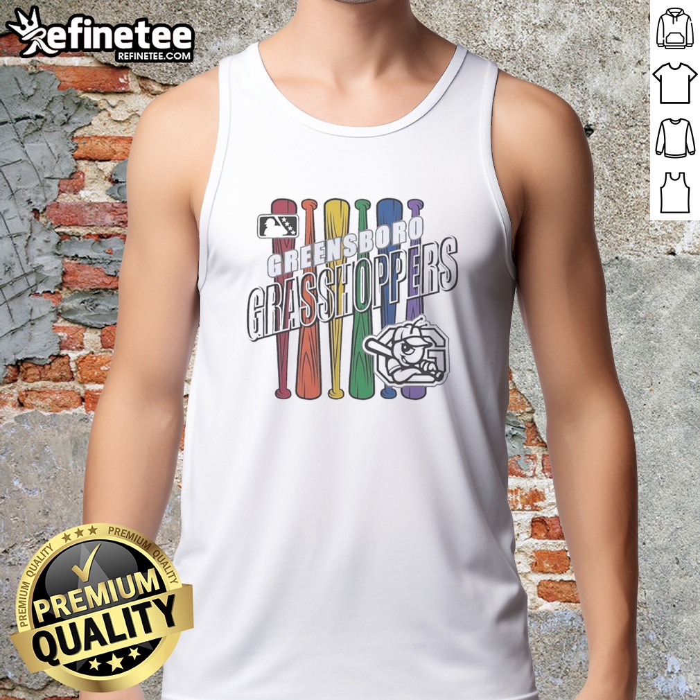 Premium Greensboro Grasshoppers MLB T Shirt on Tank Top Premium Greensboro Grasshoppers MLB T Shirt shown as a tank top preview