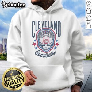 Premium MLB X Grateful Dead X Guardians Americana Hoodie in navy blue with vibrant graphic print on front