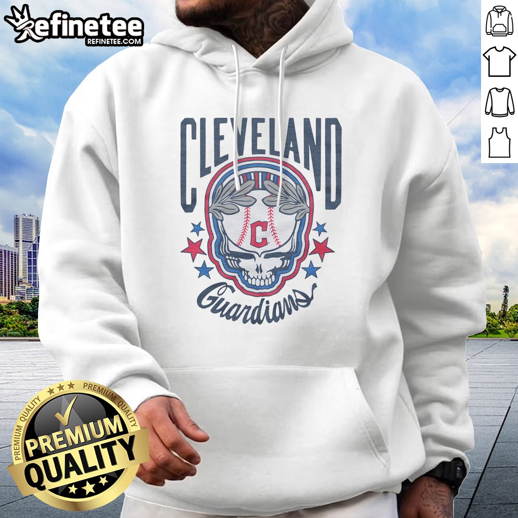 Premium MLB X Grateful Dead X Guardians Americana Hoodie in navy blue with vibrant graphic print on front