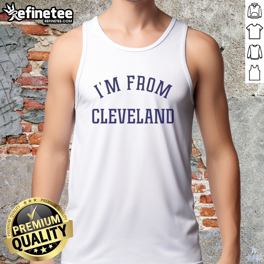 Premium Travis Kelce I'M From Cleveland T Shirt on Tank Top Premium Travis Kelce I'M From Cleveland T Shirt shown as a tank top preview