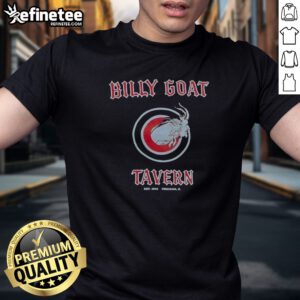 Pretty Billy Goat Tavern Chicago Cubs MLB Parody t-shirt featuring a fun baseball design.