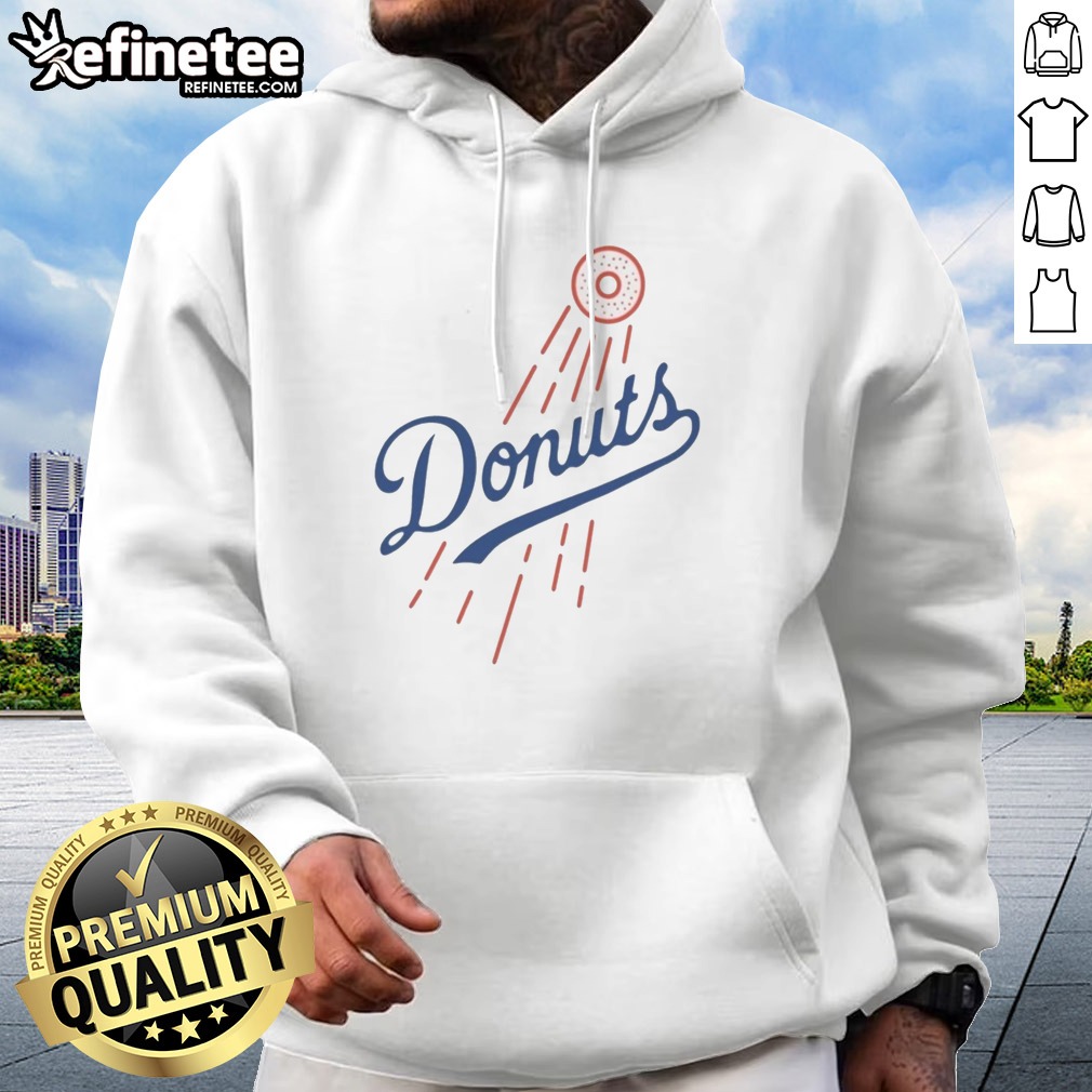 Pretty Donuts MLB Style Logo T Shirt on Hoodie Pretty Donuts MLB Style Logo T Shirt shown as a hoodie preview