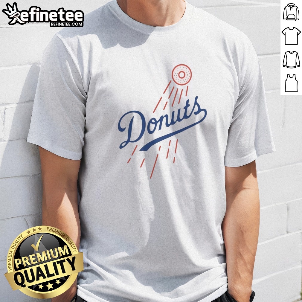 Pretty Donuts MLB Style Logo T Shirt on Classic Shirt Pretty Donuts MLB Style Logo T Shirt shown as a classic shirt preview