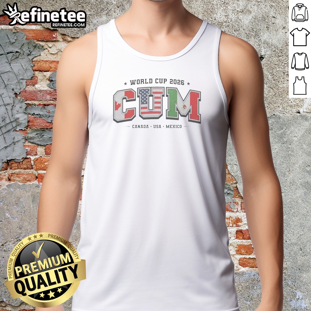 Pretty FIFA World Cup 2026 CUM Canada USA Mexico Sports Fan Soccer Tank Top