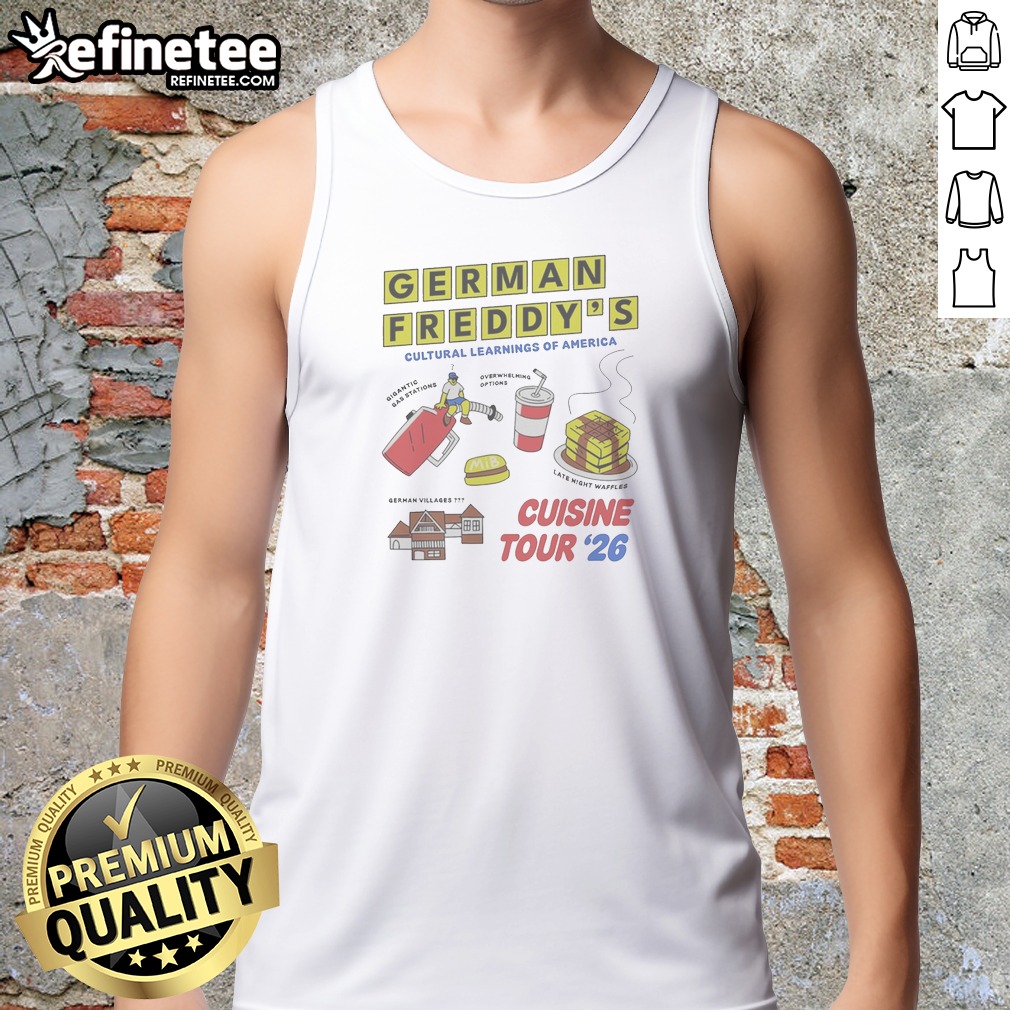 Pretty German Freddys Cultural Learnings Of America Cuisine Tour 26 Waffles Gas Tank Top