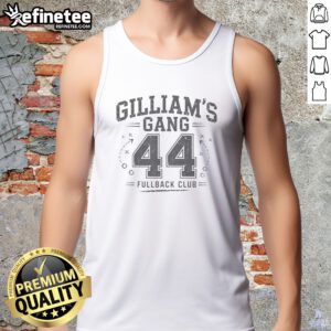 Pretty Gilliam S Gang 44 Fullback Club tank top in vibrant colors, perfect for casual wear.