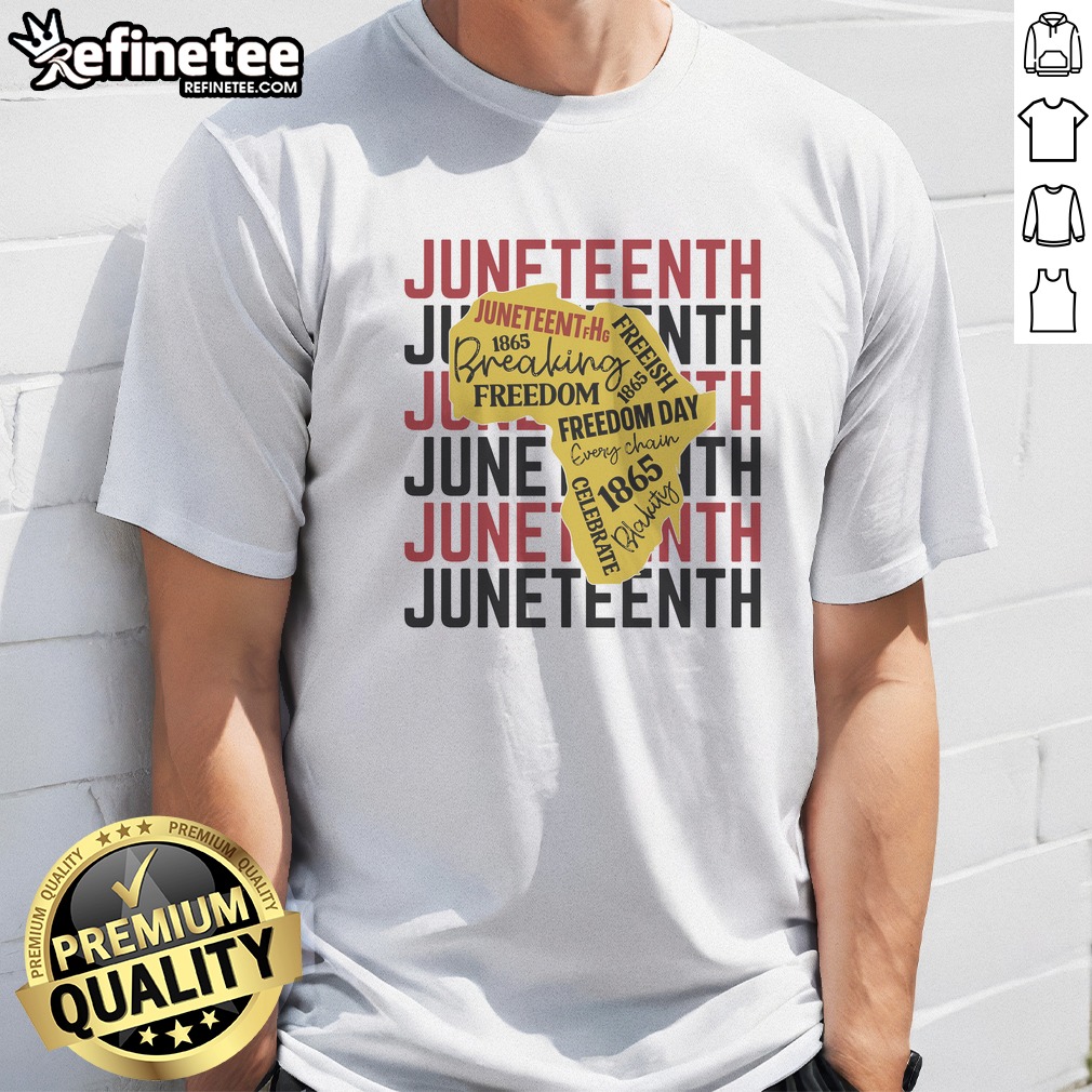 Pretty Juneteeth Pride Freedom Black History T Shirt on Classic Shirt Pretty Juneteeth Pride Freedom Black History T Shirt shown as a classic shirt preview