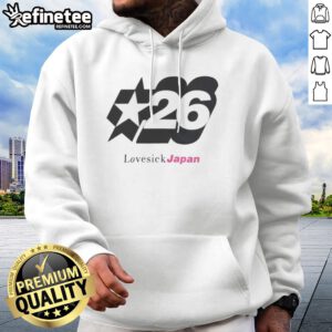 Pretty Lovesick Japan 26 Star hoodie featuring a unique design and comfortable fit.