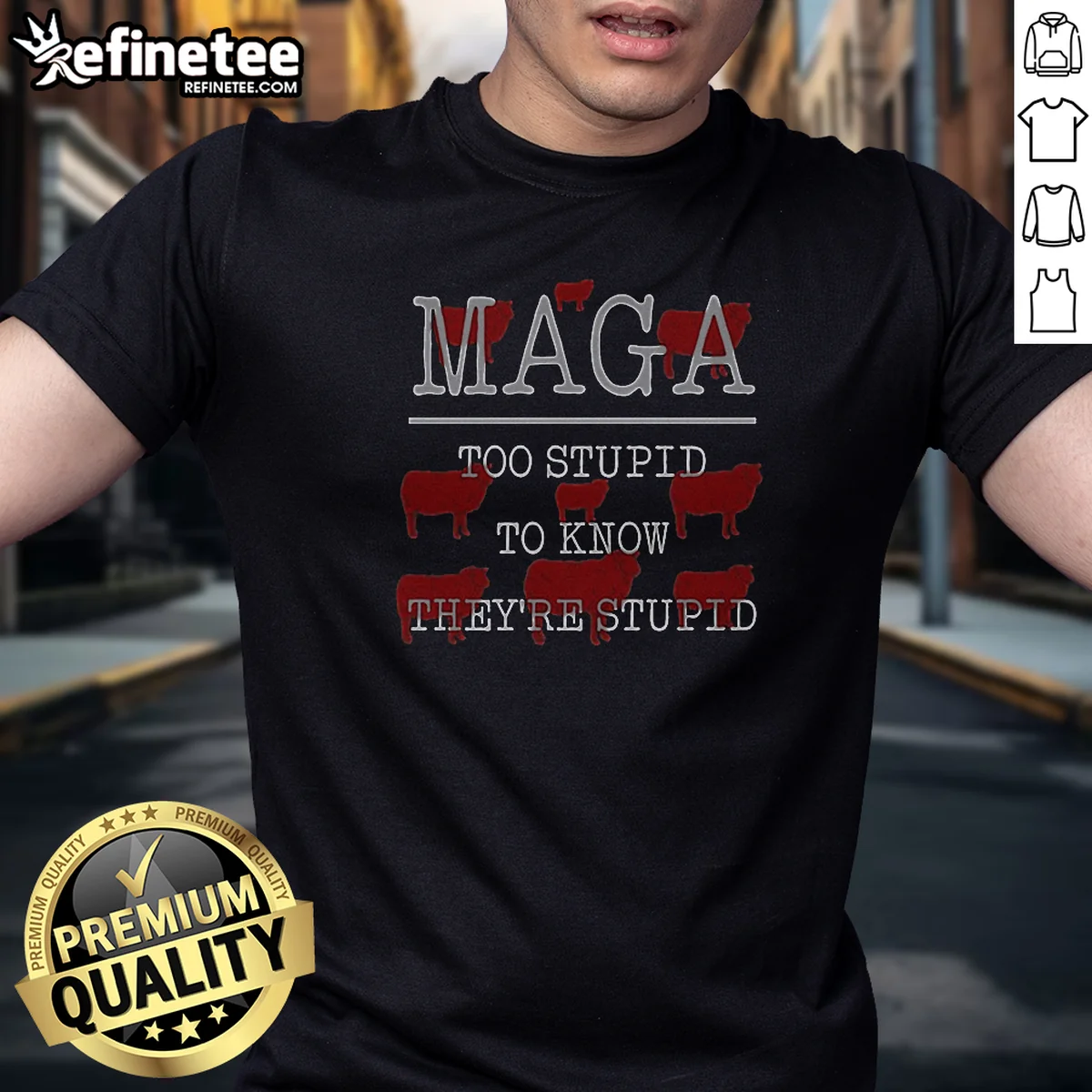 Pretty MAGA Too Stupid To Know Shirt Pretty MAGA Too Stupid To Know Shirt