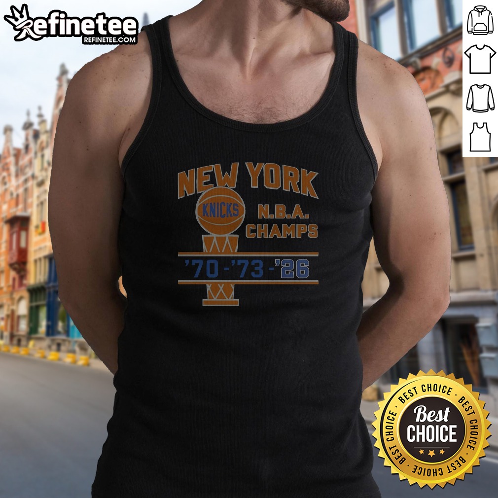Pretty New York Knicks NBA Champs 1970 1973 2026 Tank Top