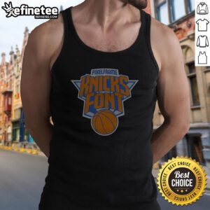 Pretty New York Knicks Pixelframe Knicks Font Tank Top
